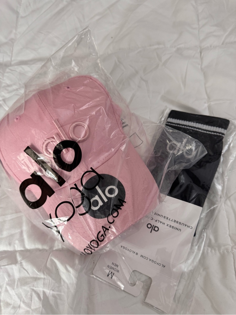 ALO Yoga Pastel Pink Baseball Cap with Logo